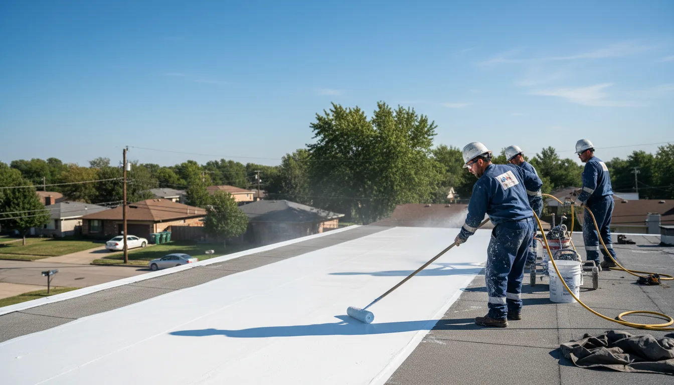 Commercial roof coating in University Center, MI near me